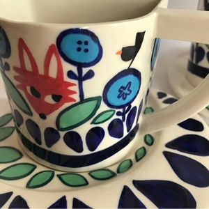 Tea Cups & Saucers Pair OOAK Scandinavian DANSK-like MOTHER’S DAY GIFT QUALITY